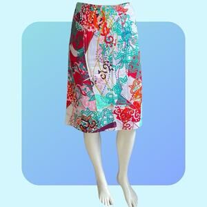 Christian Lacroix Women’s Skirt EU 40 US 8 M Multicolor Aline Knee Length